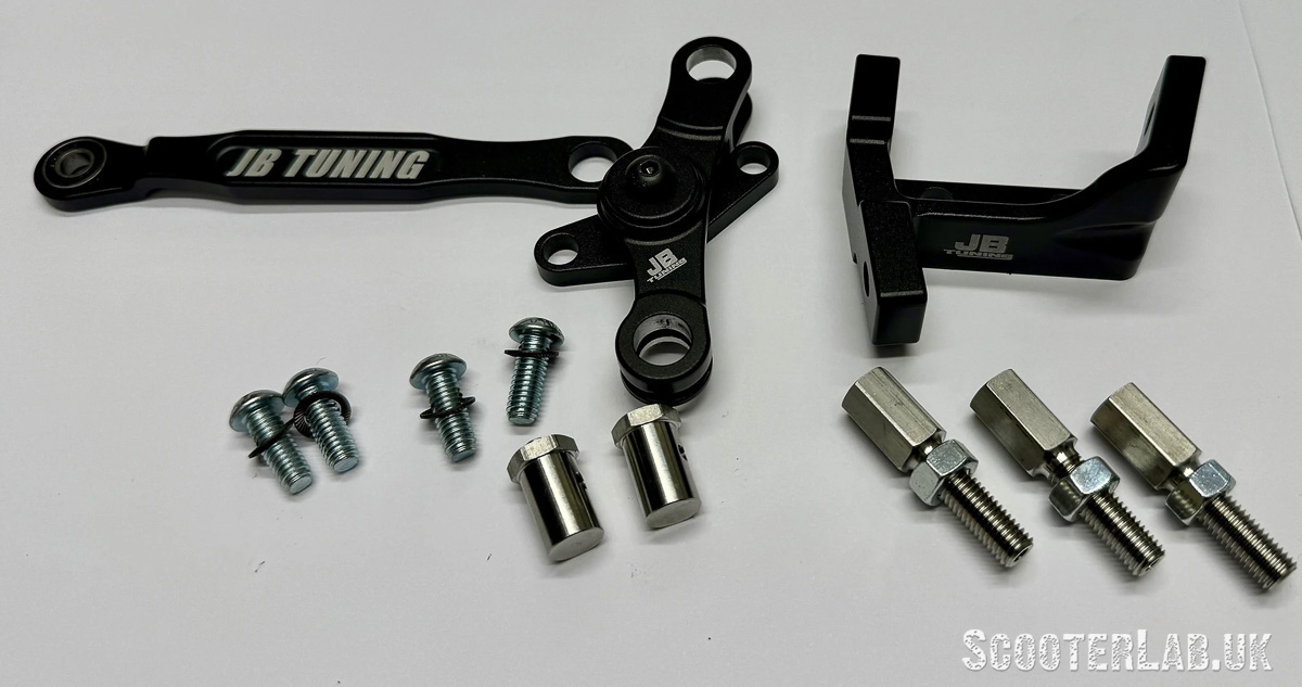 Lambretta CNC 6061 Alloy Gear Linkage Set – Green Anodised – By Sp-developments